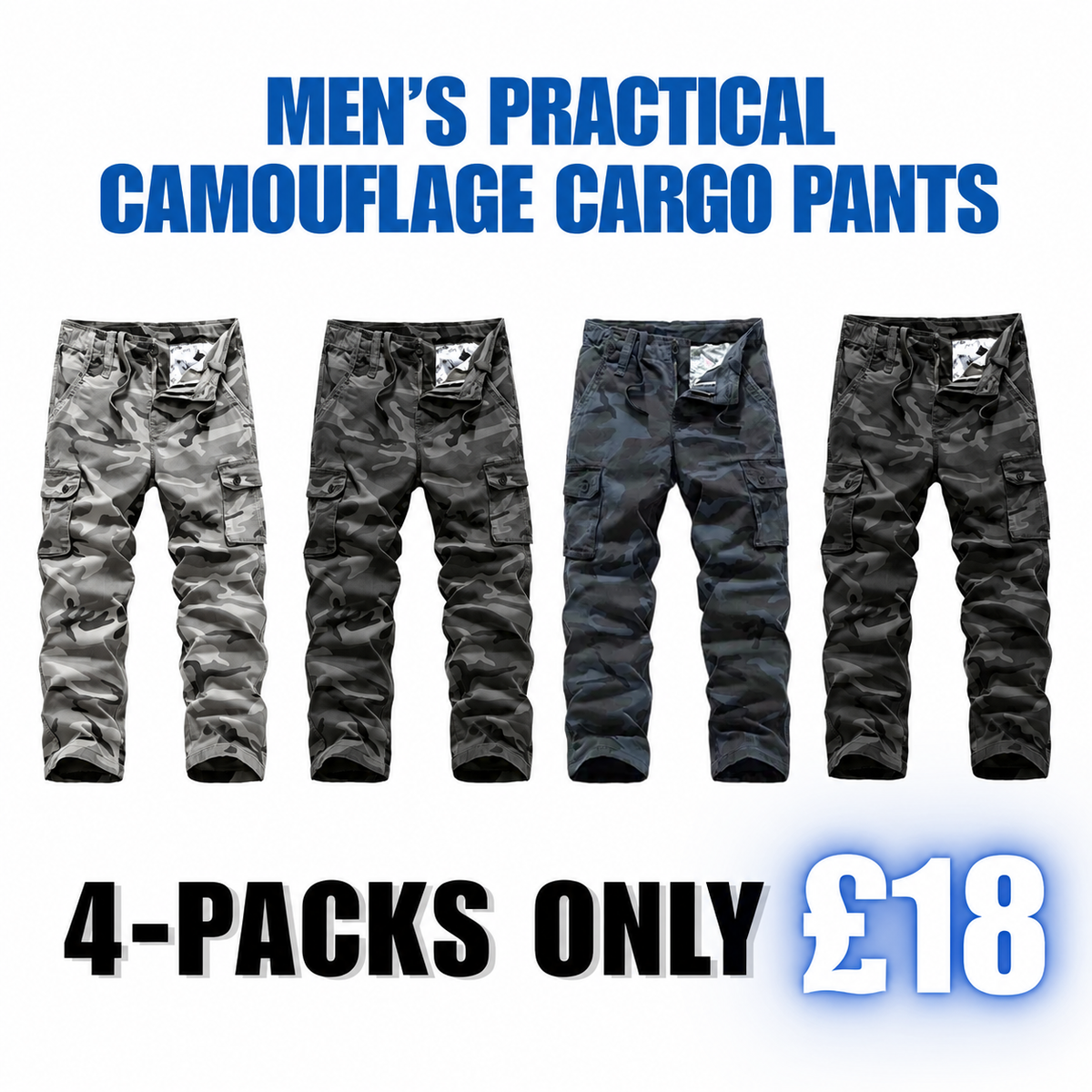 【LAST DAY SALE】Men’s practical camouflage cargo pant