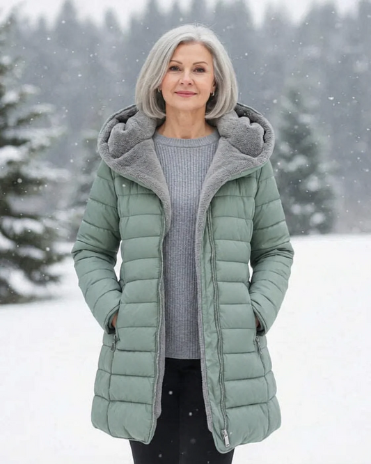 [Clearance] – Quilted coat with fleece lining